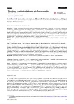 Contribución de la semántica combinatoria al desarrollo de
  herramientas digitales multilingües
