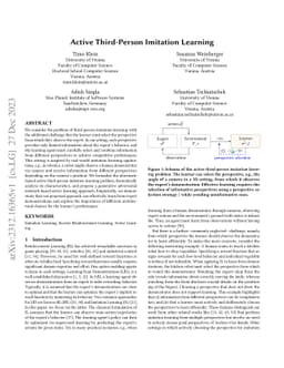 Active Third-Person Imitation Learning
