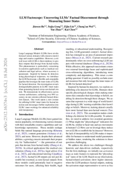 LLM Factoscope: Uncovering LLMs' Factual Discernment through Inner
  States Analysis