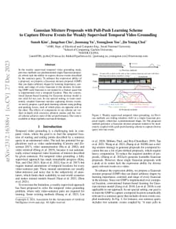Gaussian Mixture Proposals with Pull-Push Learning Scheme to Capture
  Diverse Events for Weakly Supervised Temporal Video Grounding