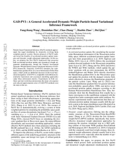 GAD-PVI: A General Accelerated Dynamic-Weight Particle-Based Variational
  Inference Framework