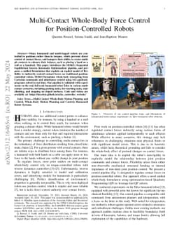 Multi-Contact Whole-Body Force Control for Position-Controlled Robots