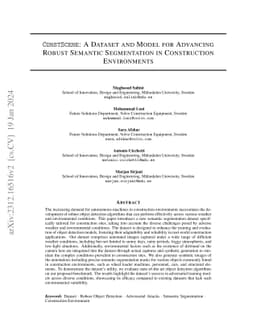 ConstScene: Dataset and Model for Advancing Robust Semantic Segmentation
  in Construction Environments
