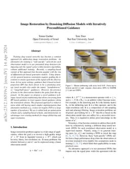 Image Restoration by Denoising Diffusion Models with Iteratively
  Preconditioned Guidance