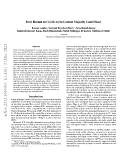 How Robust are LLMs to In-Context Majority Label Bias?