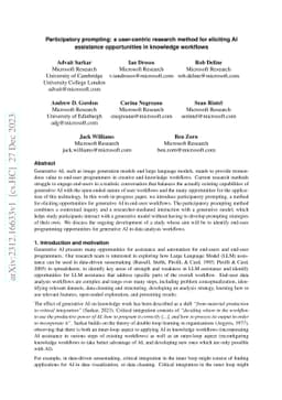 Participatory prompting: a user-centric research method for eliciting AI
  assistance opportunities in knowledge workflows