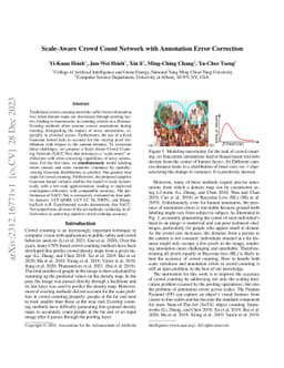 Scale-Aware Crowd Count Network with Annotation Error Correction
