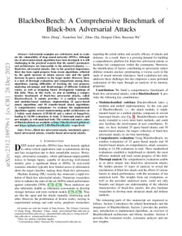 BlackboxBench: A Comprehensive Benchmark of Black-box Adversarial
  Attacks