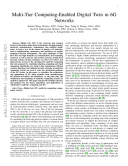 Multi-Tier Computing-Enabled Digital Twin in 6G Networks