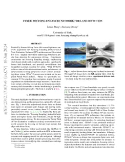 FENet: Focusing Enhanced Network for Lane Detection
