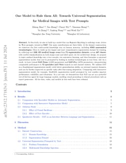 One Model to Rule them All: Towards Universal Segmentation for Medical Images with Text Prompts