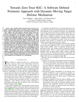 Towards Zero-Trust 6GC: A Software Defined Perimeter Approach with
  Dynamic Moving Target Defense Mechanism