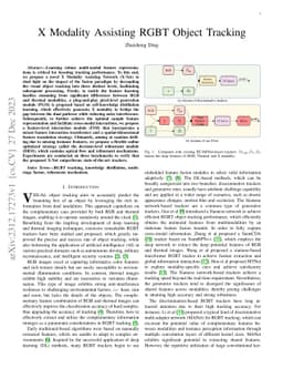 X Modality Assisting RGBT Object Tracking