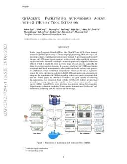 GitAgent: Facilitating Autonomous Agent with GitHub by Tool Extension