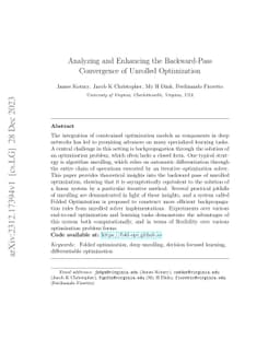 Analyzing and Enhancing the Backward-Pass Convergence of Unrolled
  Optimization