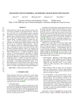 ChangeNet: Multi-Temporal Asymmetric Change Detection Dataset