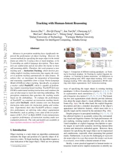 Tracking with Human-Intent Reasoning