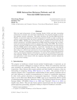 EHR Interaction Between Patients and AI: NoteAid EHR Interaction