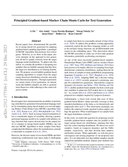 Principled Gradient-based Markov Chain Monte Carlo for Text Generation