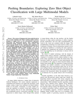 Pushing Boundaries: Exploring Zero Shot Object Classification with Large
  Multimodal Models