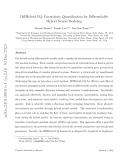 DiffHybrid-UQ: Uncertainty Quantification for Differentiable Hybrid
  Neural Modeling