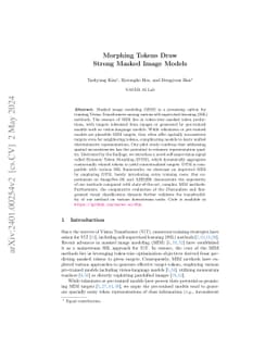 Morphing Tokens Draw Strong Masked Image Models
