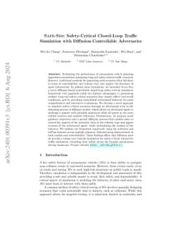 SAFE-SIM: Safety-Critical Closed-Loop Traffic Simulation with
  Controllable Adversaries