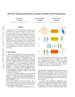 SFGANS Self-supervised Future Generator for human ActioN Segmentation