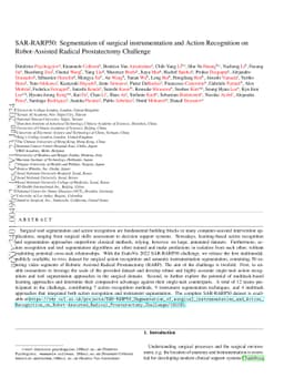 SAR-RARP50: Segmentation of surgical instrumentation and Action
  Recognition on Robot-Assisted Radical Prostatectomy Challenge