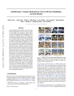 SteinDreamer: Variance Reduction for Text-to-3D Score Distillation via
  Stein Identity