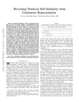 Revisiting Nonlocal Self-Similarity from Continuous Representation