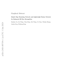 Depth Map Denoising Network and Lightweight Fusion Network for Enhanced
  3D Face Recognition