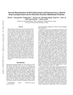 Towards Harmonization of SO(3)-Equivariance and Expressiveness: a Hybrid
  Deep Learning Framework for Electronic-Structure Hamiltonian Prediction