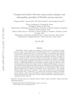 Unsupervised Outlier Detection using Random Subspace and Subsampling
  Ensembles of Dirichlet Process Mixtures
