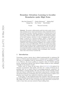 Boundary Attention: Learning to Localize Boundaries under High Noise