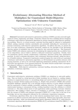 Evolutionary Alternating Direction Method of Multipliers for Constrained
  Multi-Objective Optimization with Unknown Constraints