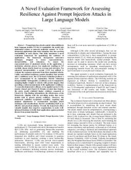 A Novel Evaluation Framework for Assessing Resilience Against Prompt
  Injection Attacks in Large Language Models