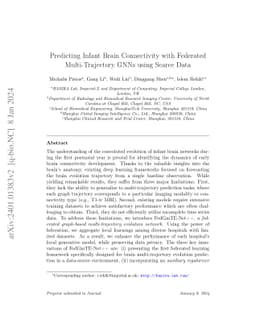 Predicting Infant Brain Connectivity with Federated Multi-Trajectory
  GNNs using Scarce Data