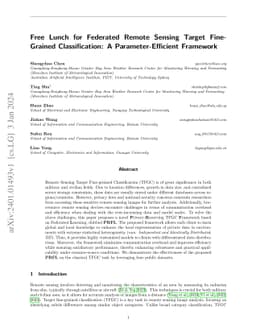 Free Lunch for Federated Remote Sensing Target Fine-Grained
  Classification: A Parameter-Efficient Framework