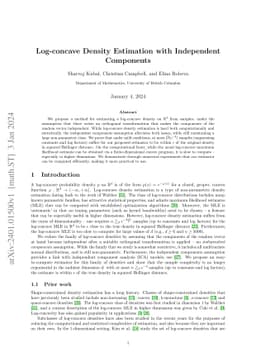 Log-concave Density Estimation with Independent Components
