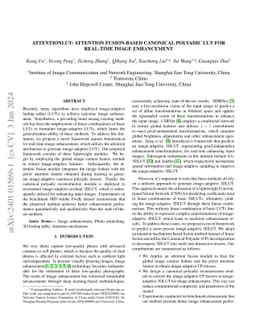 AttentionLut: Attention Fusion-based Canonical Polyadic LUT for
  Real-time Image Enhancement