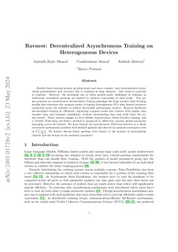 Ravnest: Decentralized Asynchronous Training on Heterogeneous Devices