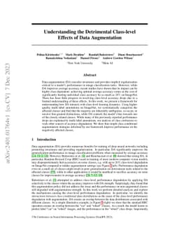 Understanding the Detrimental Class-level Effects of Data Augmentation