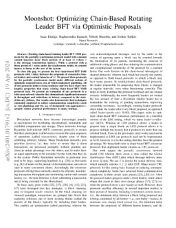 Moonshot: Optimizing Chain-Based Rotating Leader BFT via Optimistic
  Proposals