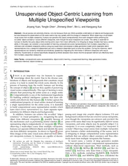 Unsupervised Object-Centric Learning from Multiple Unspecified
  Viewpoints