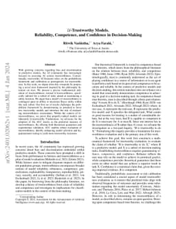 U-Trustworthy Models.Reliability, Competence, and Confidence in
  Decision-Making