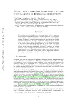 Energy based diffusion generator for efficient sampling of Boltzmann
  distributions