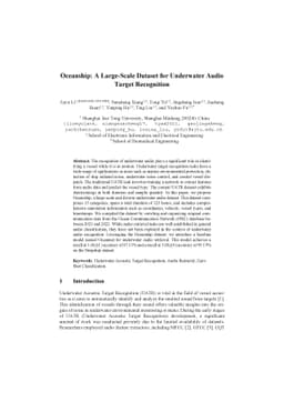 Oceanship: A Large-Scale Dataset for Underwater Audio Target Recognition