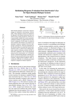 Rethinking Response Evaluation from Interlocutor's Eye for Open-Domain
  Dialogue Systems