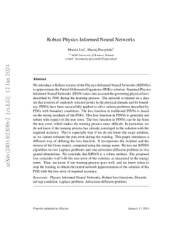 Robust Physics Informed Neural Networks